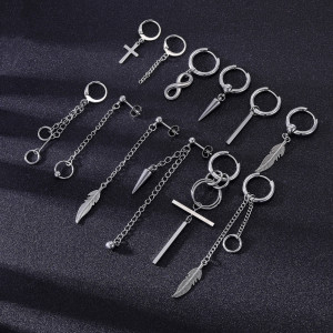 Серьга. Подвеска крест. SK4401