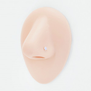 Нострила гвоздик 0,5. Кристалл 2,5 мм в цапах, золотое покрытие. NOSE-72