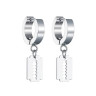 Серьги-кликеры с подвеской Лезвие. Пара. SK5808-2