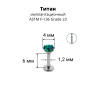 Интернал-лабрета 1,2 мм. Титан, циркон Emerald. ILTZ16-EM Интернал-лабрета 1,2 мм. Титан, циркон Emerald. ILTZ16-EM