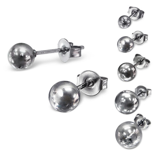 Серьги-гвоздики. Пара. Шарик. SES-422-2