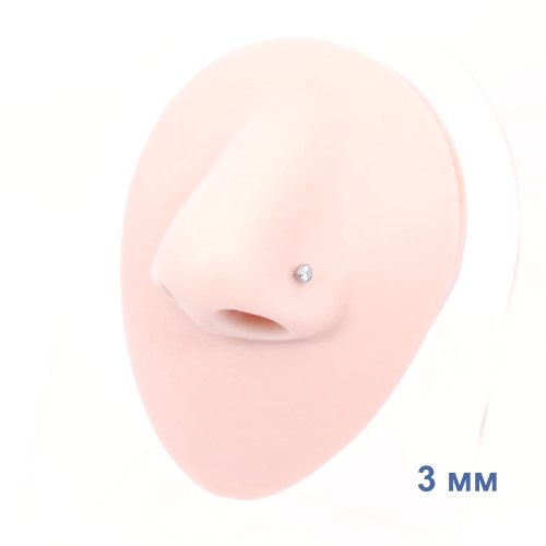 Лабрета 1,2 мм Push-in (без резьбы). Титан. ILTPJ16