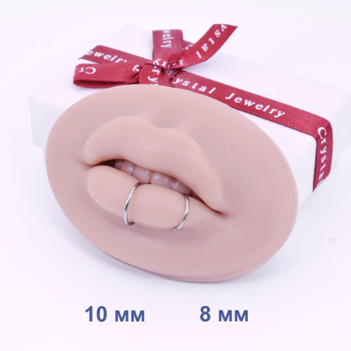 D-кольцо сегментное 1,0 мм кликер. Титан. DHSEGTA18