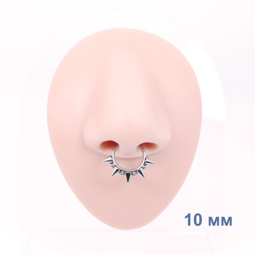 Кольцо сегментное 1,2 мм кликер. Титан, фиолетовое анодирование. HSEG3990