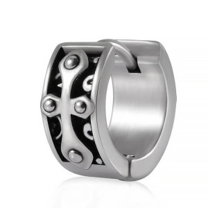 Серьга-кликер. Крест. SK786