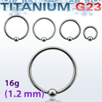 Кольцо 1,2 мм. Титан. BCRTi16