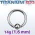 Кольцо 1,6 мм. Титан. BCRT14