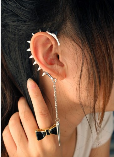 Кафф Шипы, золото EC509